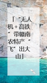 “无人机＋高铁”带赣南农特产“飞”出大山