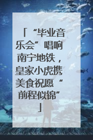 “毕业音乐会”唱响南宁地铁，皇家小虎携美食祝愿“前程似锦”