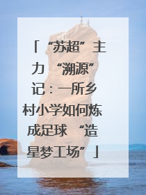 “苏超”主力 “溯源” 记：一所乡村小学如何炼成足球 “造星梦工场”