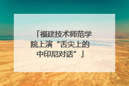 福建技术师范学院上演“舌尖上的中印尼对话”