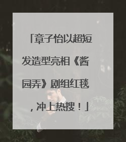 章子怡以超短发造型亮相《酱园弄》剧组红毯，冲上热搜！