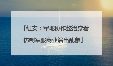 红安：军地协作整治穿着仿制军服商业演出乱象