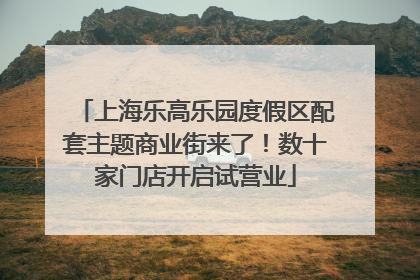 上海乐高乐园度假区配套主题商业街来了！数十家门店开启试营业
