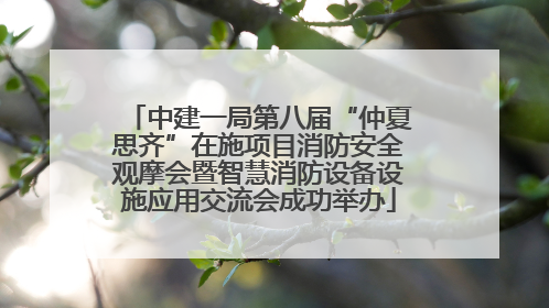 中建一局第八届“仲夏思齐”在施项目消防安全观摩会暨智慧消防设备设施应用交流会成功举办