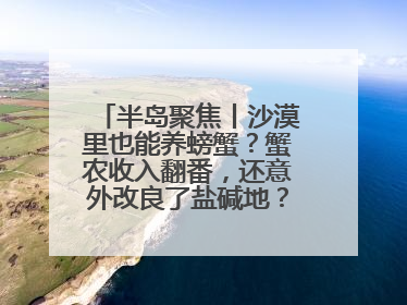 半岛聚焦丨沙漠里也能养螃蟹？蟹农收入翻番，还意外改良了盐碱地？咋做到的？
