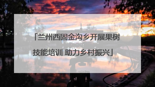 兰州西固金沟乡开展果树技能培训 助力乡村振兴