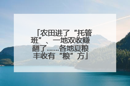 农田进了“托管班”、一地双收赚翻了……各地夏粮丰收有“粮”方