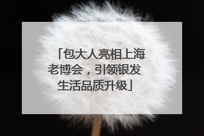 包大人亮相上海老博会，引领银发生活品质升级