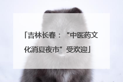 吉林长春：“中医药文化消夏夜市”受欢迎