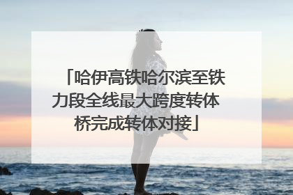 哈伊高铁哈尔滨至铁力段全线最大跨度转体桥完成转体对接