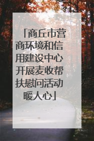 商丘市营商环境和信用建设中心开展麦收帮扶慰问活动暖人心