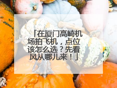 在厦门高崎机场拍飞机，点位该怎么选？先看风从哪儿来！