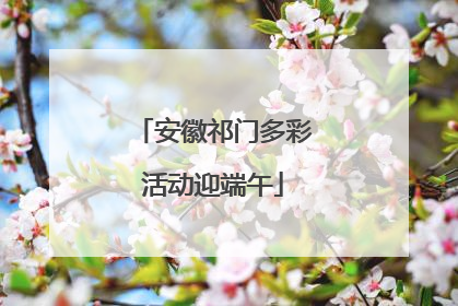 安徽祁门多彩活动迎端午