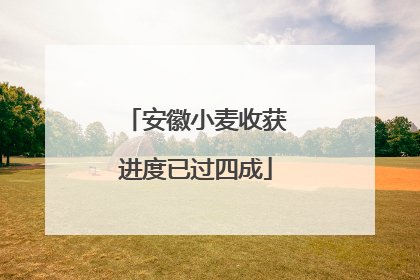 安徽小麦收获进度已过四成