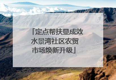 定点帮扶显成效 水景湾社区农贸市场焕新升级
