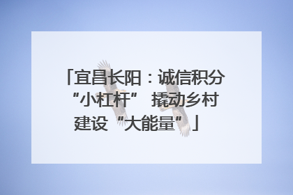 宜昌长阳：诚信积分“小杠杆” 撬动乡村建设“大能量”