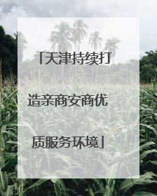 天津持续打造亲商安商优质服务环境