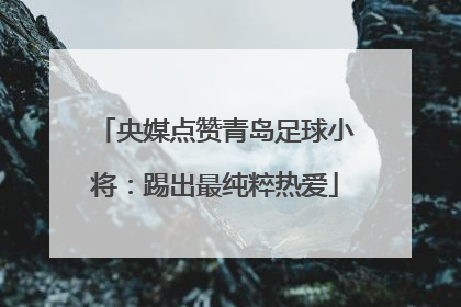 央媒点赞青岛足球小将：踢出最纯粹热爱