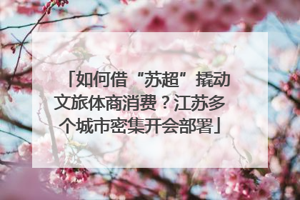 如何借“苏超”撬动文旅体商消费？江苏多个城市密集开会部署