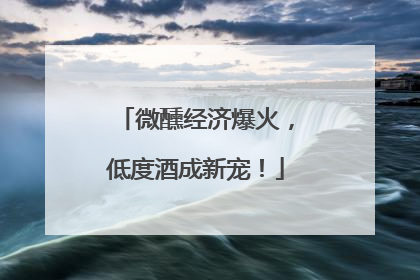 微醺经济爆火，低度酒成新宠！