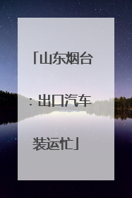 山东烟台：出口汽车装运忙