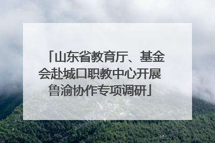 山东省教育厅、基金会赴城口职教中心开展鲁渝协作专项调研