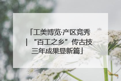 工美博览·产区竞秀｜“百工之乡”传古技 三年成果显新篇