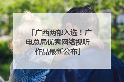 广西两部入选！广电总局优秀网络视听作品最新公布