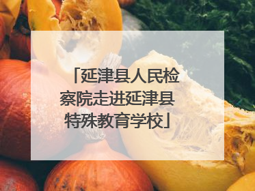 延津县人民检察院走进延津县特殊教育学校