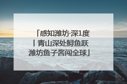 感知潍坊·深1度丨青山深处鲟鱼跃 潍坊鱼子酱闯全球