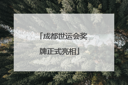 成都世运会奖牌正式亮相