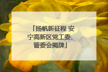 扬帆新征程 安宁高新区党工委、管委会揭牌