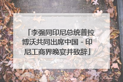 李强同印尼总统普拉博沃共同出席中国－印尼工商界晚宴并致辞