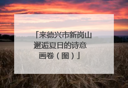 来德兴市新岗山 邂逅夏日的诗意画卷（图）
