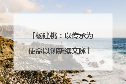 杨建桃：以传承为使命以创新续文脉