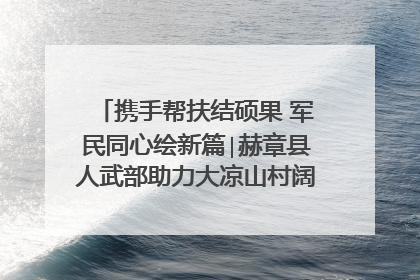 携手帮扶结硕果 军民同心绘新篇∣赫章县人武部助力大凉山村阔步乡村振兴路