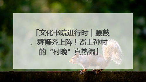 文化书院进行时｜腰鼓、舞狮齐上阵！耇士孙村的“村晚”真热闹