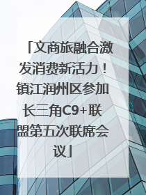 文商旅融合激发消费新活力！镇江润州区参加长三角C9+联盟第五次联席会议