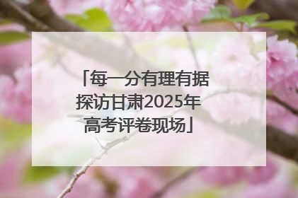 每一分有理有据 探访甘肃2025年高考评卷现场