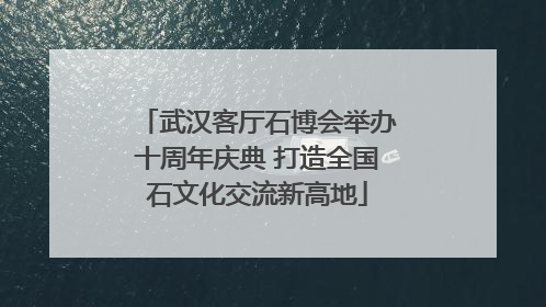 武汉客厅石博会举办十周年庆典 打造全国石文化交流新高地