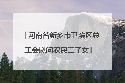 河南省新乡市卫滨区总工会慰问农民工子女