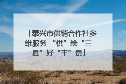 泰兴市供销合作社多维服务 “供”绘“三夏”好“丰”景