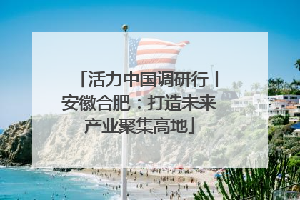 活力中国调研行丨安徽合肥：打造未来产业聚集高地