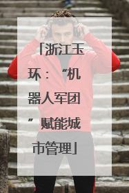 浙江玉环：“机器人军团”赋能城市管理