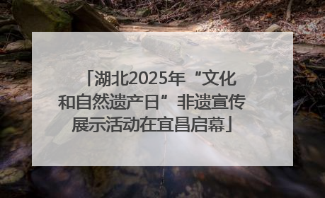 湖北2025年“文化和自然遗产日”非遗宣传展示活动在宜昌启幕