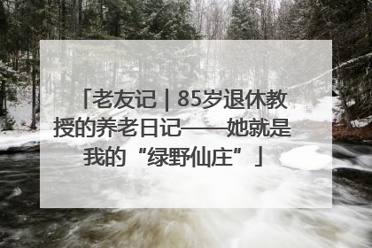 老友记｜85岁退休教授的养老日记——她就是我的“绿野仙庄”