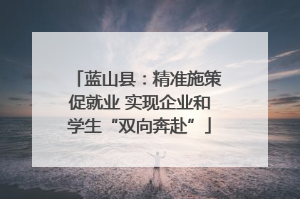 蓝山县：精准施策促就业 实现企业和学生“双向奔赴”