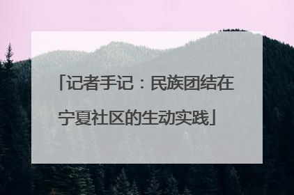记者手记：民族团结在宁夏社区的生动实践