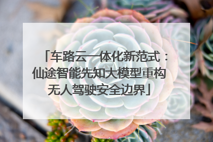 车路云一体化新范式：仙途智能先知大模型重构无人驾驶安全边界
