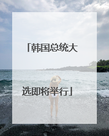 韩国总统大选即将举行